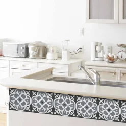 Stickers De Carrelage|Stickers & Embellissements*Draeger Paris Stickers carrelage 15x15 cm Lys noir