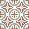 Stickers & Embellissements|Stickers De Carrelage*Draeger Paris Stickers carrelage 15x15 cm Motifs floraux rouges
