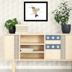 Stickers & Embellissements|Stickers De Carrelage*Draeger Paris Stickers carrelage 15x15 cm Motifs floraux rouges