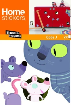 Stickers & Embellissements*Draeger Paris Stickers muraux Le Chat et les souris