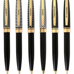 Stylos Personnalisés*Draeger Paris Stylo bille noir rétractable Mon coeur