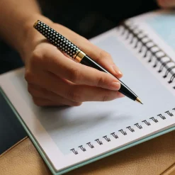 Stylos Personnalisés*Draeger Paris Stylo bille noir rétractable Je t'adore