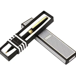 Stylos Personnalisés*Draeger Paris Stylo personnalisé initiale Black & Gold