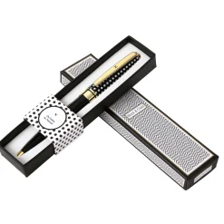 Stylos Personnalisés*Draeger Paris Stylo personnalisé initiale Black & Gold