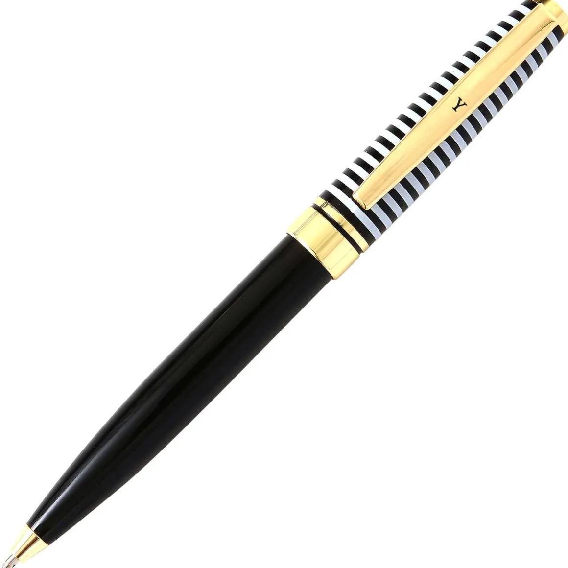Stylos Personnalisés*Draeger Paris Stylo personnalisé initiale Black & Gold