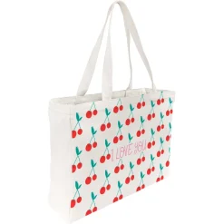 Vacances & Voyages|Sac Tote Bag*Draeger Paris Tote bag coton imprimé cerises