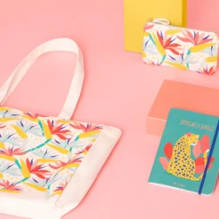 Vacances & Voyages|Sac Tote Bag*Draeger Paris Tote bag coton imprimé citron