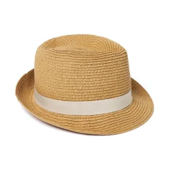 Chapeaux*Draeger Paris Trilby galon beige