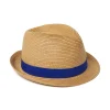 Chapeaux*Draeger Paris Trilby galon bleu roi