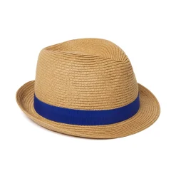 Chapeaux*Draeger Paris Trilby galon bleu roi